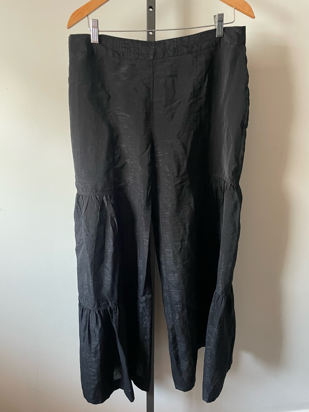 Melanie Lyne Tiered Wide Leg Elephant Pants Ruffle Hem Statement Boho Whimsigoth
